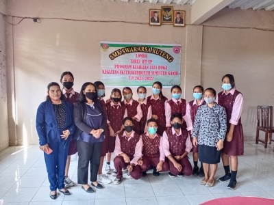 Perlombahan Table Set Up Program Keahlihan Tata Boga SMK SWAKARSA RUTENG